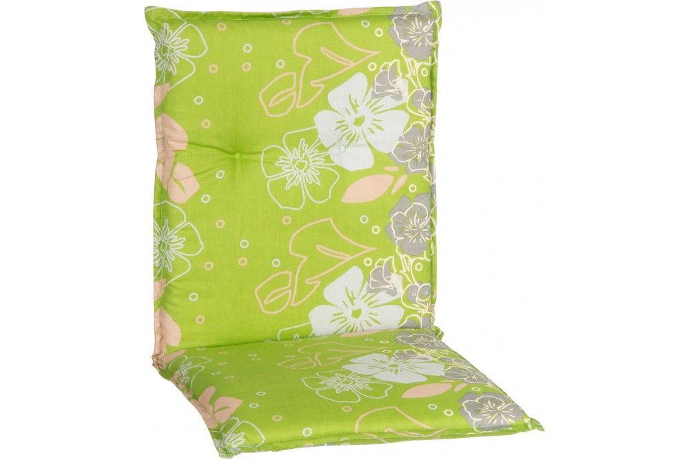 Baha virágmintás párna alacsonytámlás székhez világos zöld 101x50x6cm
