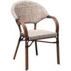 Maui kávézó szék bambusz mintás alumínium vázzal 54900 - 1