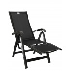 Acatop kültéri összecsukható Prémium nyugágy szék antracit-fekete 89900 - 2