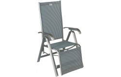 Acatop kültéri összecsukható Prémium nyugágy szék platina-szürke csíkos 89900 - 1