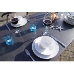 Kültéri alumínium étkezőasztal 160x90cm platina-palaszürke (topalit) 229900 - 2