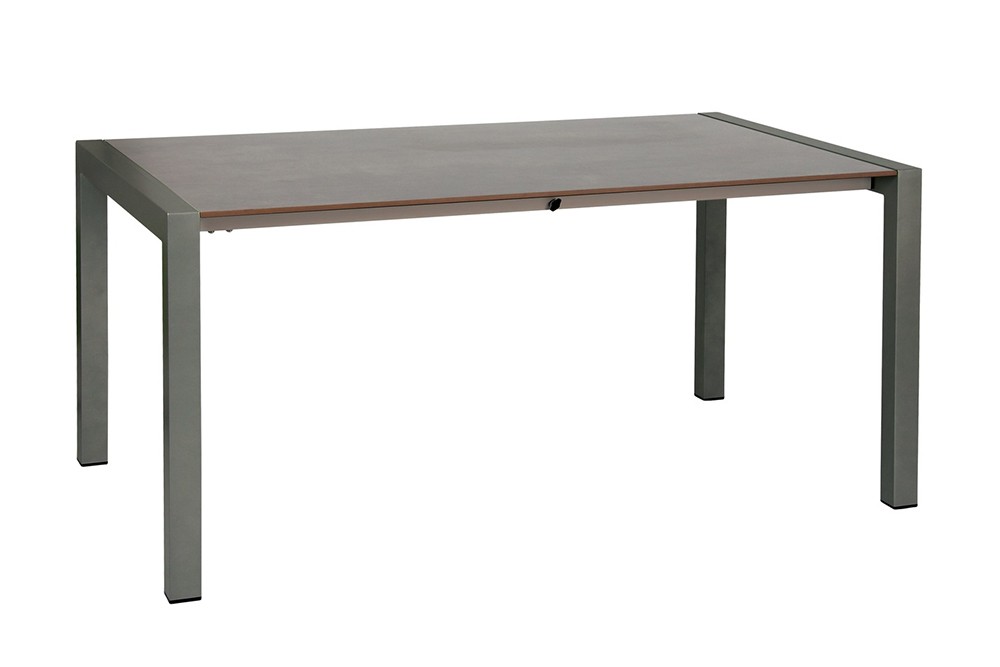 Kültéri kihúzható étkező asztal 160-220cm alumínium váz HPL asztallap antracit 455900 - 1