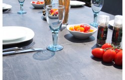 Kültéri kihúzható étkező asztal 160-267x92cm alumínium váz HPL asztallap antracit 535900 - 4