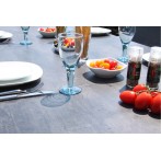 Kültéri kihúzható étkező asztal 160-267x92cm alumínium váz HPL asztallap antracit 535900 - 4