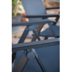 Kültéri étkezőszett 4 összecsukható szék 180x80cm asztal alumínium-HPL antracit 585900 - 5