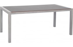 Kültéri étkezőszett 4 összecsukható szék 180x80cm asztal alumínium-HPL platina 585900 - 2