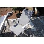 Kültéri étkezőszett 4 összecsukható szék 180x80cm asztal alumínium-HPL platina 585900 - 11