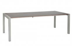 Kültéri étkezőszett 160-220cm kihúzható asztal és 6 szék alumínium-HPL grafitszürke 819900 - 8