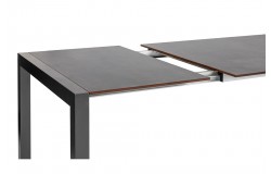 Kültéri étkezőszett 160-220cm kihúzható asztal 4 rakásolható szék alumínium-HPL antracit 684900 - 6