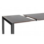 Kültéri étkezőszett 160-220cm kihúzható asztal 4 alacsonytámlás rakásolható szék alumínium-HPL 709900 - 6