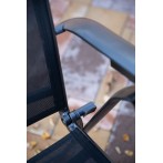 Kültéri étkezőszett 160x90cm asztal 4db összecsukható szék alumínium-topalit antracit 519500 - 6