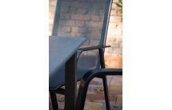 Urban kültéri étkezőszett 160x90cm asztal 4db rakásolható szék alumínium-topalit 499500 - 4