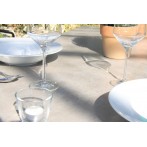 Kültéri étkező asztal alumínium váz üveg asztallap 160x80cm antracit 171900 - 2