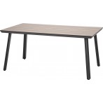 Kültéri étkezőasztal alumínium váz HPL asztallap 160x92cm antracit 276900 - 1