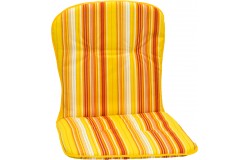 Bally narancssárga csíkos párna alacsonytámlás székhez 80x44x4cm 4100 - 1