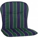 Bally kék-zöld csíkos párna alacsonytámlás székhez 80x44x4cm 4100 - 1