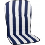 Bally kék-fehér csíkos párna magastámlás székhez 96x44x4cm 4800 - 1