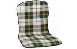 Bally zöld kockás párna alacsonytámlás székhez 80x44x4cm 4490 - 1