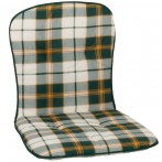 Bally zöld kockás párna alacsonytámlás székhez 80x44x4cm 4490 - 1