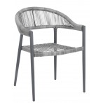 Brooklyn kültéri alumínium vázas kötélfonatos bisztó szék 56900 - 1