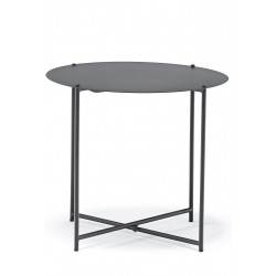Lund összecsukható kerek oldalasztal Ø 49 cm acél