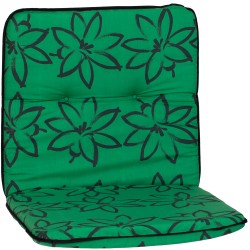 Bally virágmintás zöld párna alacsonytámlás székhez 96x47x5cm
