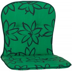 Bally virágmintás zöld párna alacsonytámlás székhez 80x44x4cm
