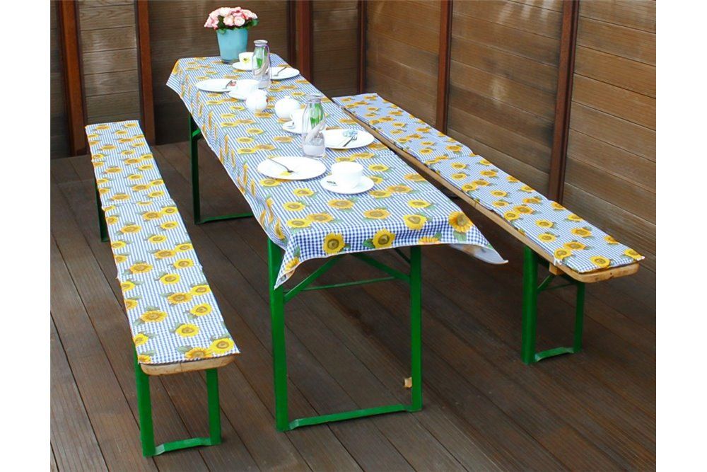 Sörpad párna és terítő napraforgó mintával (220x70cm méretű asztalhoz)