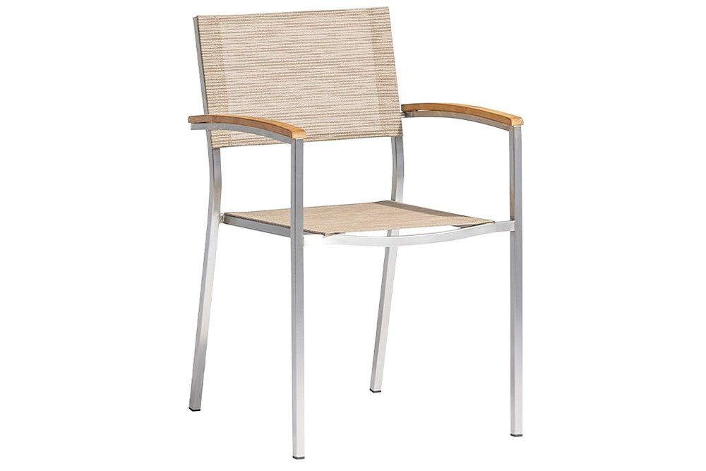 Wells kültéri rakásolható rozsdamentes kartámaszos szék 56900 - 1