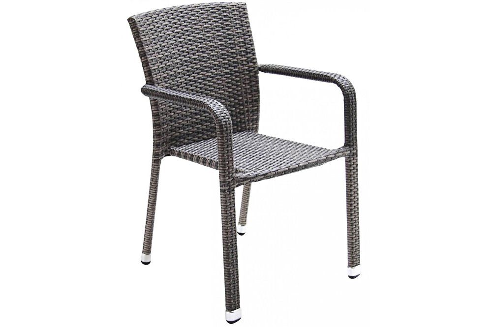 Carlos kültéri rakásolható alumínium szék karfával szürke 36900 - 1