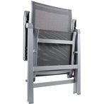 Urban kültéri összecsukható Prémium szék grafitszürke 67900 - 8