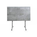 Összecsukható bisztró asztal 110x70cm platina-cementszürke (topalit)