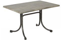 Összecsukható bisztró asztal 120x80cm antracit-kőszürke (topalit)