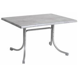 Összecsukható bisztró asztal 120x80cm platina-cementszürke (topalit)