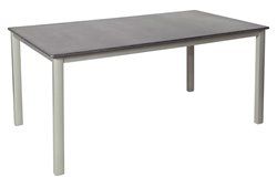 Kültéri alumínium étkezőasztal 160x90cm platina-palaszürke (topalit) 229900 - 1