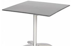 Összecsukható bisztró asztal 80x80cm platina-palaszürke (alumínium-topalit)