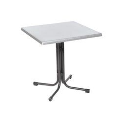 Összecsukható bisztró asztal 80x80cm antracit-inox (topalit)