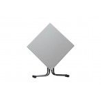Összecsukható bisztró asztal 70x70cm antracit-inox (topalit) 69900 - 2